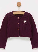 Cardigan bordeaux PALILY / 18H1BFH1CAR511