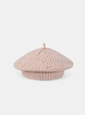 Bonnet en maille type béret avec des sequins dans le fil LOIRETTE / 24H4PFU1BONK007