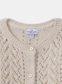 Cardigan ajouré en fils métallisés LATATIANA / 24H1BFT1CAR005