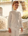 Chemise à rayures bleu, beige et blanc FRERAYAGE / 23E3PGI1CHM000