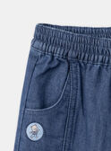 Pantalon en denim bleu avec découpes LADORIAN / 24H1BGJ1JEAP274