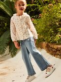 Jean wide legs bleu FADYETTE / 23E2PF81PANP272
