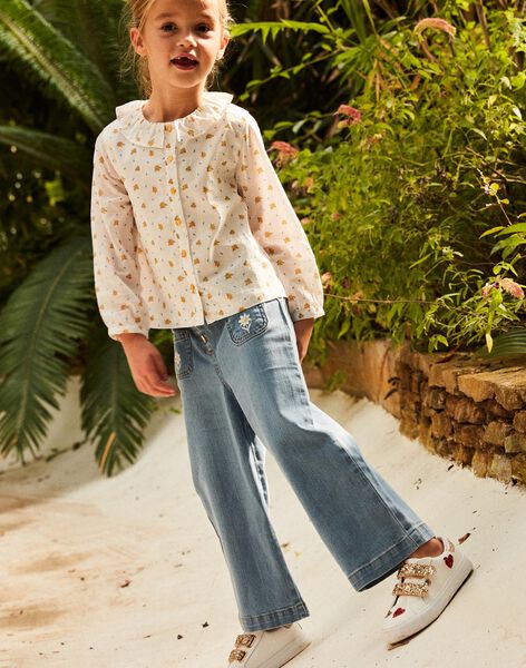 Jean wide legs bleu FADYETTE / 23E2PF81PANP272