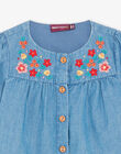 Blouse en denim léger bleu FADIANE / 23E1BFB1CHEP274