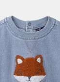 Sweat-shirt renard MARIUS / 25E1BGP1SWEP269