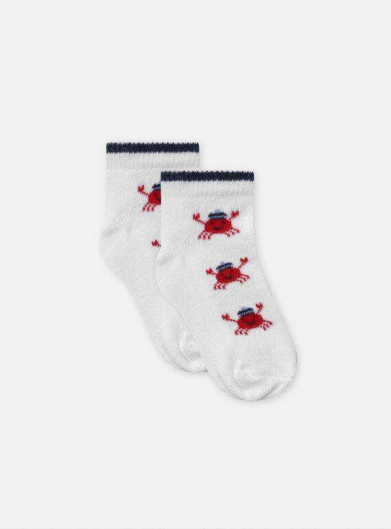 Chaussettes jacquard crabes MAVLAD / 25E4BGQ1SOB001