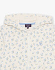 Haut de jogging vanille et bleu à fleurs FRIVIETTE / 23E2PFJ2JGH114