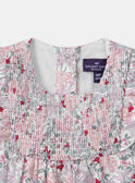 Robe fleuri à smocks LANOEMIE / 24H1BFQ1CHS001