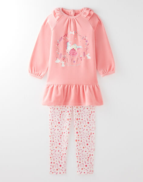 Pyjama Rose Petite Fille Pyjama Enfant Sergentmajor