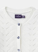 Cardigan Ecru LACLARISSE / 24H1BFJ1CAR001