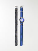 Montre bleue avec 2 bracelets interchangeables ENZO / 20J7GG11MON208