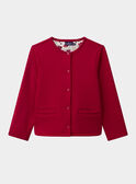 Cardigan rouge Fille NIXOLETTE 2 / 25H2PFH1CARF510