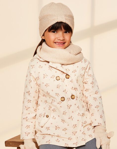 Bonnet beige en tricot FRABONETTE / 23E4PF51BON808