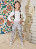 Legging fleuri  doublé polaire  LARELETTE / 24H2PFS1LGA002