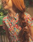 Robe chemise écrue à fleurs FASOLETTE 2 / 23E2PFB2ROB001