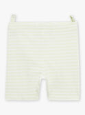  Pyjama vert pâle à animation tête de panda et à imprimé à rayures FEFANTIN / 23E5BG31PYJ605