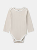 Lot de 2 bodies à rayures ou uni Bébé Garçon NEJOLAN / 25H5BGC1BDLA002