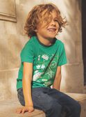 T-shirt vert dinosaure et vélos phosphorescents FEPAGE / 23E3PGB2TMC630
