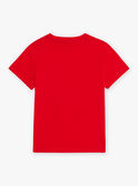 T-shirt rouge à motif requin enfant garçon CYDOAGE3 / 22E3PGT1TMCF525