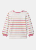 Pyjama à rayures tricolore imprimé fleuri Fille NUIPOLETTE / 25H5PFB2PYJ001