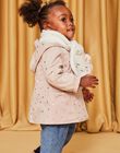 Echarpe en tricot beige à motif tête d'animal brodé DISOLALE / 22H4BFN1ECHA011