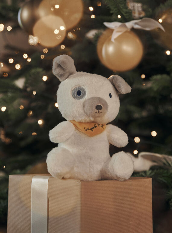 Peluche Chien jaune et blanche SMAPE0090CHIEN / 23J7GM41DO2099