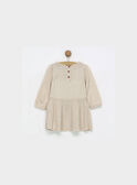 Robe chasuble beige chiné PANIRIS / 18H1BFK1CHS805