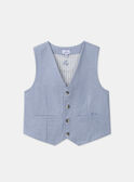 Gilet de costume bleu MREGILAGE / 25E3PGL2GSM213