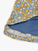 Robe à volants bleu marine à fleurs FABETTY / 23E1BF81ROB070