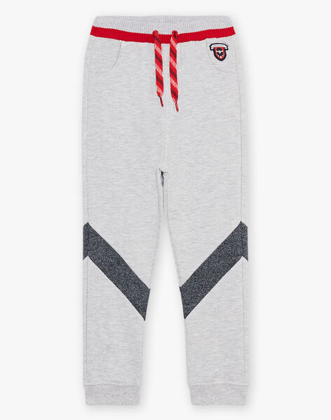 Jogging gris souris à empiècements bleu chiné FRIMOUAGE2 / 23E3PGJ4JGB943