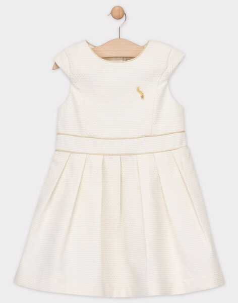 Robe Noel Jacquard Ecru Et Or Fille Catalogue Sergent Major Enfant Sergentmajor