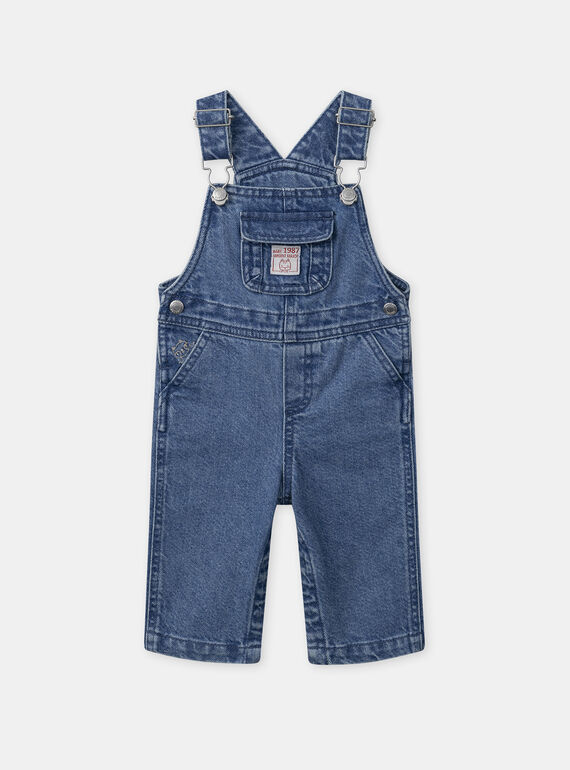 Salopette en jean denim avec bretelles ajustables Bébé Garçon NADIDIER / 25H1BGK1SALP274