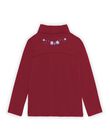 Pull à manches longues prune à imprimé fleuri DROJAETTE 1 / 22H2PF82SPL709
