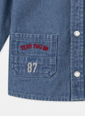 Chemise en jean denim à manches longues Bébé Garçon NADARIUS / 25H1BGK1CHMP274