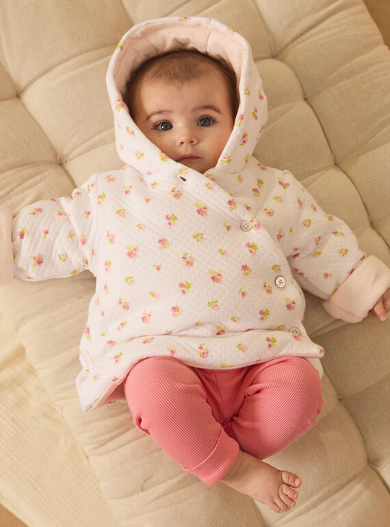 Veste à capuche en tubique et jersey MONTANA / 25E0CF12VES000