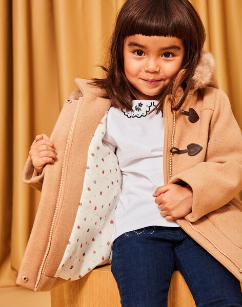 Duffle coat beige foncé DRADUFETTE / 22H2PFM2MANA014