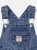 Salopette en jean denim avec bretelles ajustables Bébé Garçon NADIDIER / 25H1BGK1SALP274