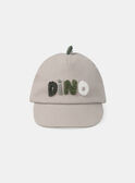 Casquette beige broderie "dino" MAGILBERT / 25E4BG91CHAP272