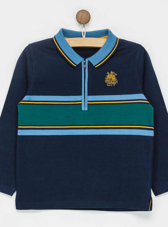 Polo bleu marine PICOAGE / 18H3PGH1POL713