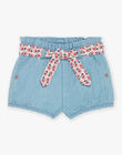 Short denim avec ceinture en popeline FAWILDA / 23E1BFQ1SHOP269