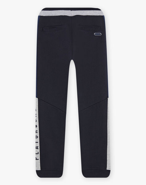 Jogging bleu foncé à détails bleus et gris chiné DICLAGE2 / 22H3PGL2JGB705