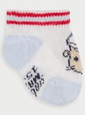 Chaussettes basses blanche - bleue NYHOUDOU / 18E4BG31SOB000