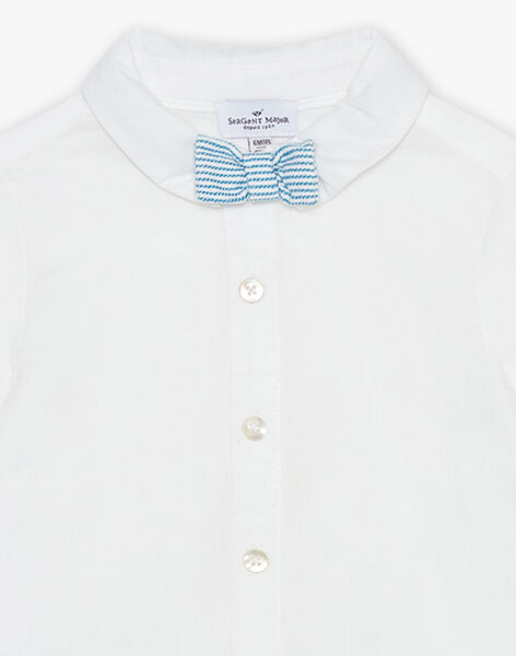 Chemise écrue en popeline FAETIENNE / 23E1BGI2CHM000