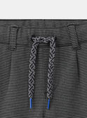 Pantalon gris en maille ajustable Garçon NOCOLAGE / 25H3PGP2CFPJ903