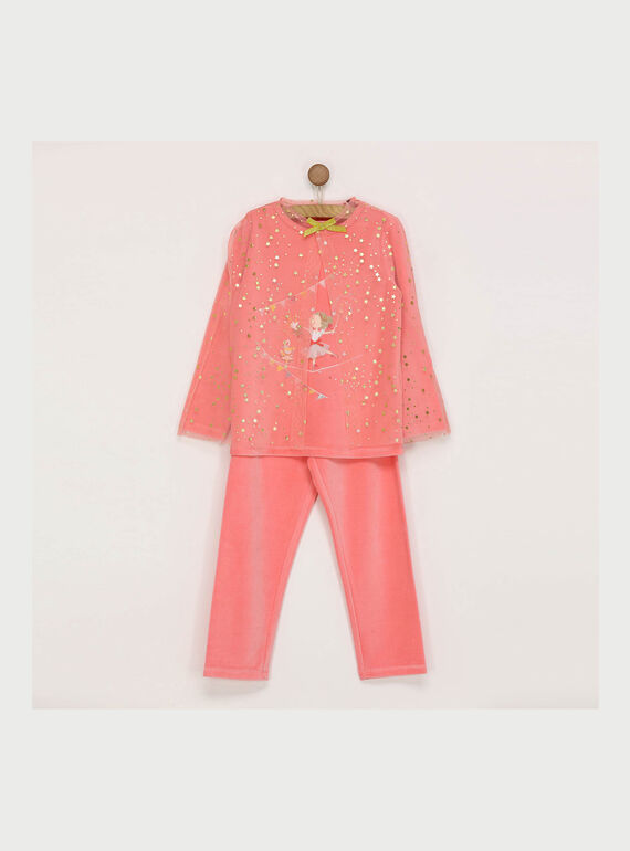 Pyjama rose REJINETTE / 19E5PF71PYJ404