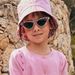Lunettes de soleil écrues à imprimé fleuri