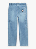 Jean cargo en denim bleu FACOLAGE / 23E3PG81JEAP272