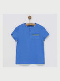 Tee shirt manches courtes bleu  RATICAGE3 / 19E3PGL3TMC201