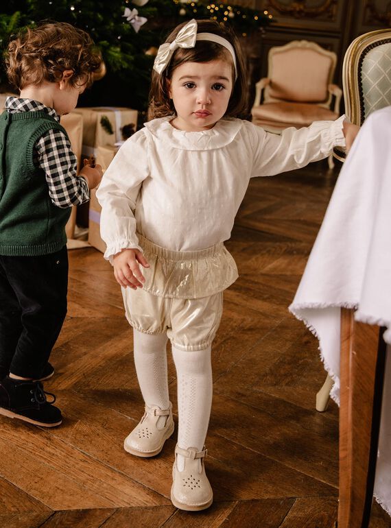 Ensemble blouse et bloomer de Noël DAVIVI / 22H1BF61ENS954