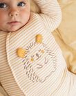 Pyjama à rayures et chaussettes bébé mixte DOUCE / 22H0CMH1ENS001
